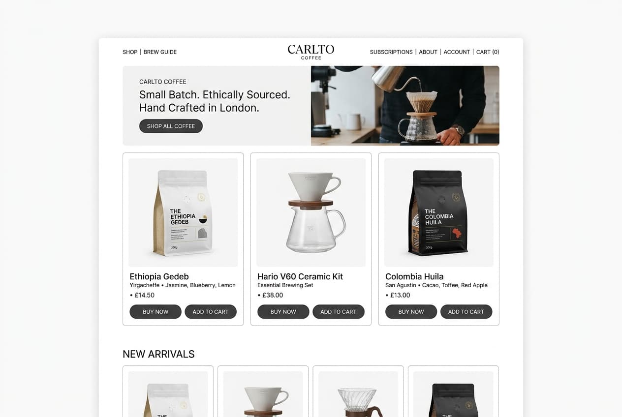 Palarnia Craft Coffee — sklep z kawą specialty i akcesoriami